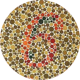 ishihara farbenblind testplatte nummer 3