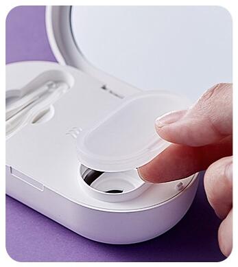 manual do utilizador do limpador de lentes de contacto setp1