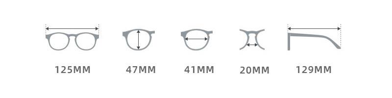 TPG-511 kid colorblind glasses_dimension